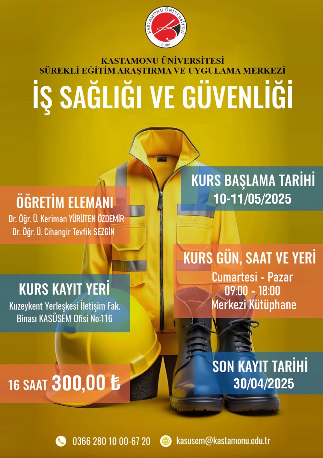 Öğrenciler İçin İSG Eğitimi KASÜSEM'de